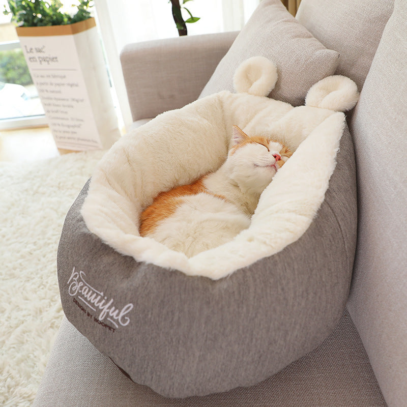 Deep Plush Cuddly Soft Pet Bed