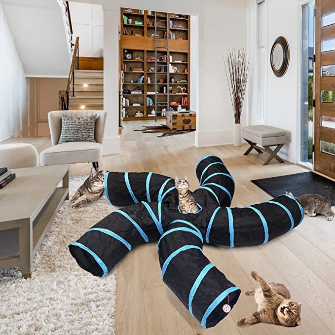 Tree And Star Pattern Pet Tunnel