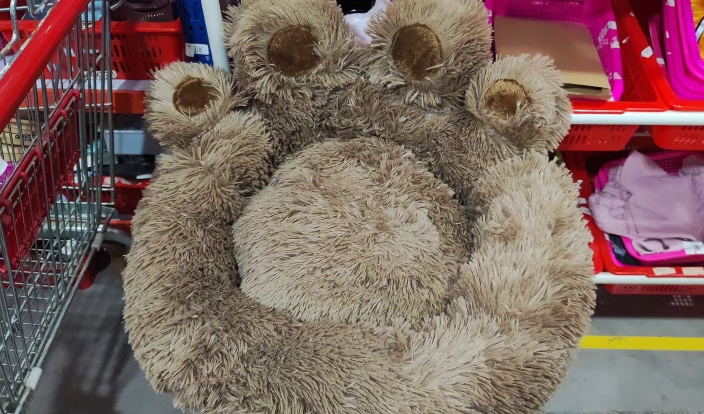 Fluffy Paw Snuggly Soft Pet Bed
