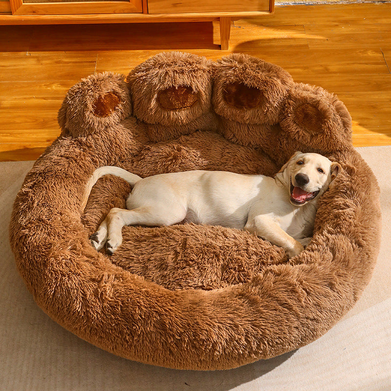 Fluffy Paw Snuggly Soft Pet Bed