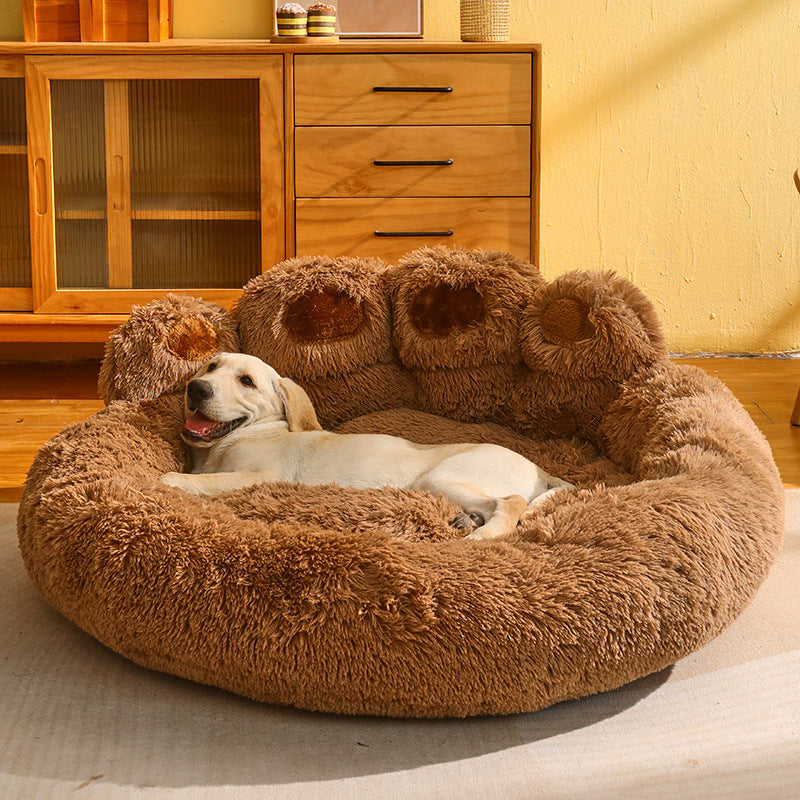 Fluffy Paw Snuggly Soft Pet Bed