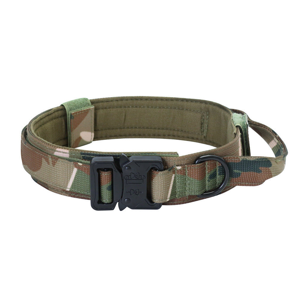 Tactical Dog Collar And Leash Set, Adjustable Military Nylon Dog Collar