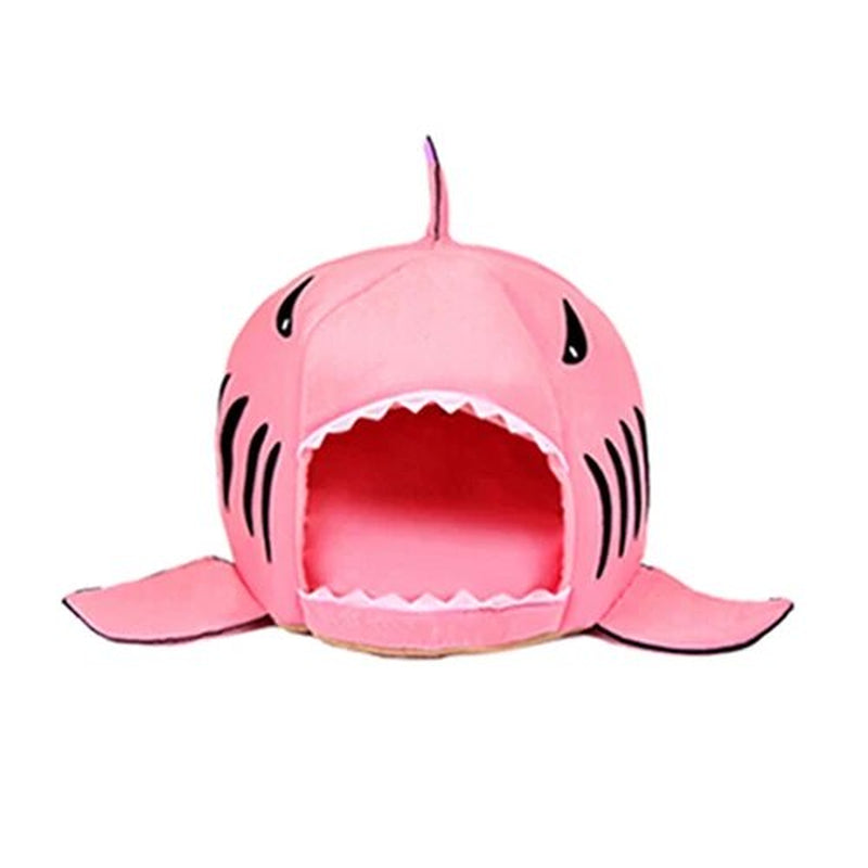 DUOMASUMI Cute Shark Bed House Sweet Puppy Kitty Hamster Cage Cave Accessories Pet Products Supplies Dog House