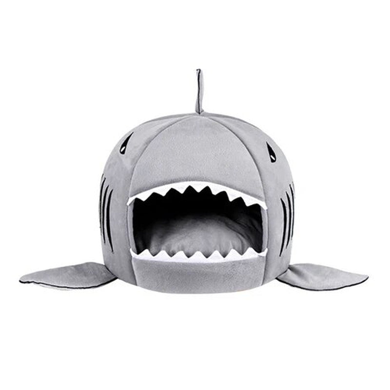DUOMASUMI Cute Shark Bed House Sweet Puppy Kitty Hamster Cage Cave Accessories Pet Products Supplies Dog House